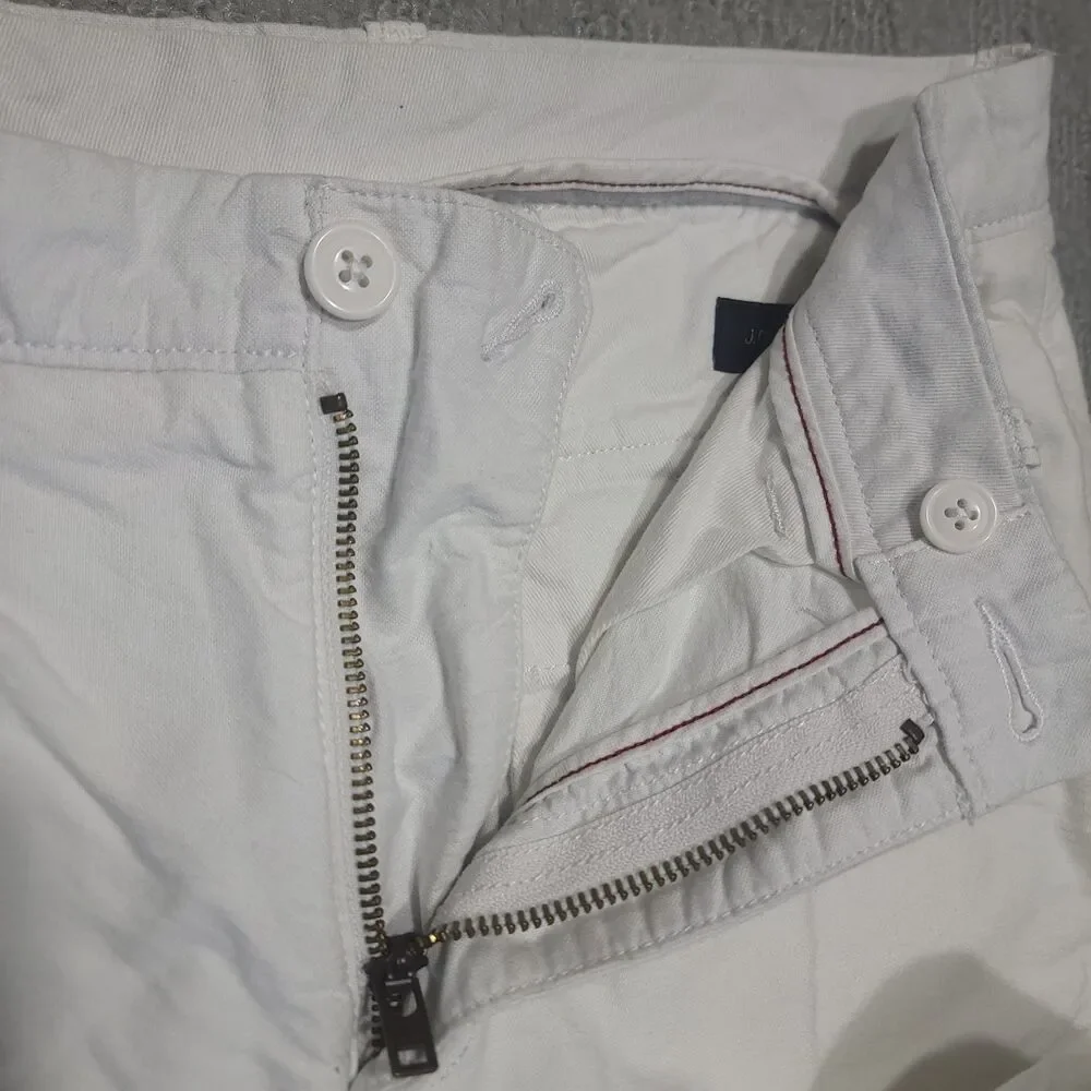 J. Crew 770 Jeans Mens 32x32 Straight Leg White Denim Cotton